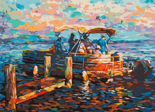 pictura pe numere peisaje